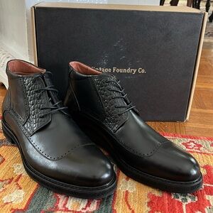 Vintage Foundry Co. Alexander Black boot NEW Men’s Leather Shoes Size 10.